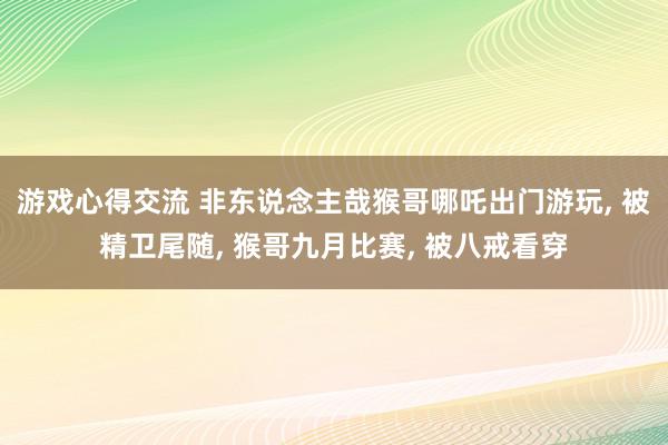 游戏心得交流 非东说念主哉猴哥哪吒出门游玩, 被精卫尾随, 猴哥九月比赛, 被八戒看穿